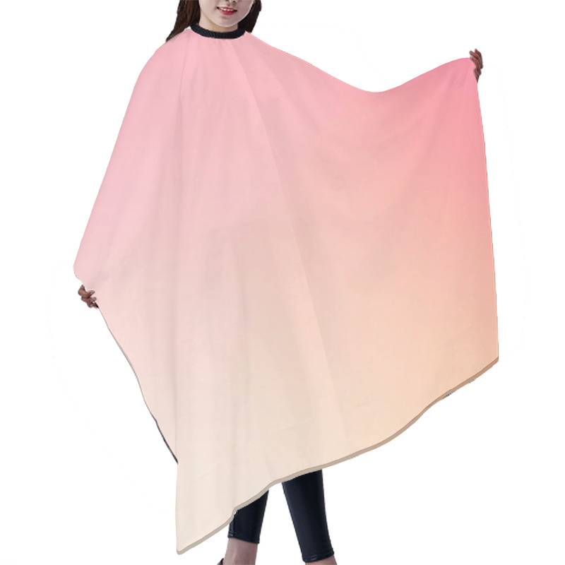 Personality  Soft Pink And Peach Gradient Minimalist Background Hair Cutting Cape