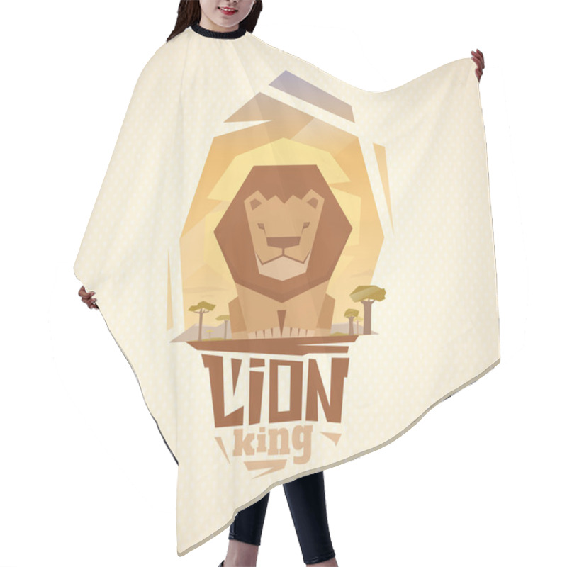 Personality  Cartoon Lion King Hair Cutting Cape