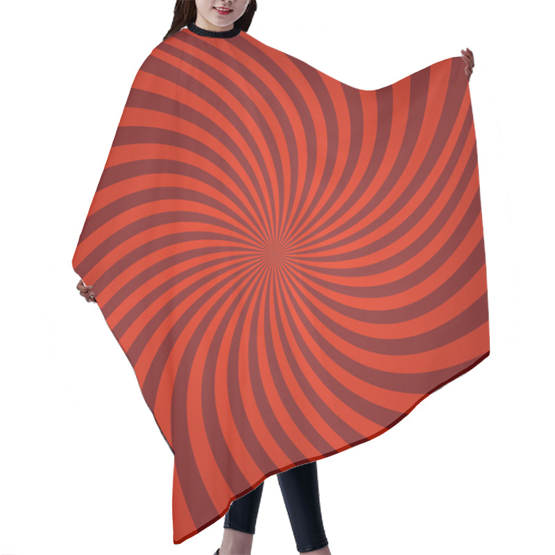 Personality  Dark  Red  Whirl Background Hair Cutting Cape