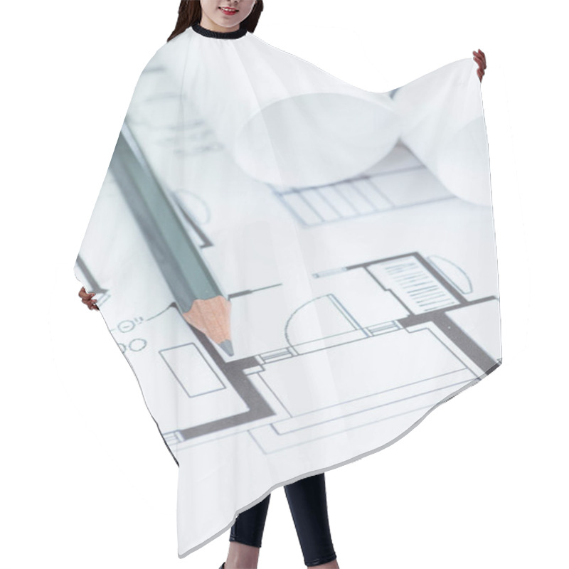 Personality  Close Up Of Business Document Hair Cutting Cape