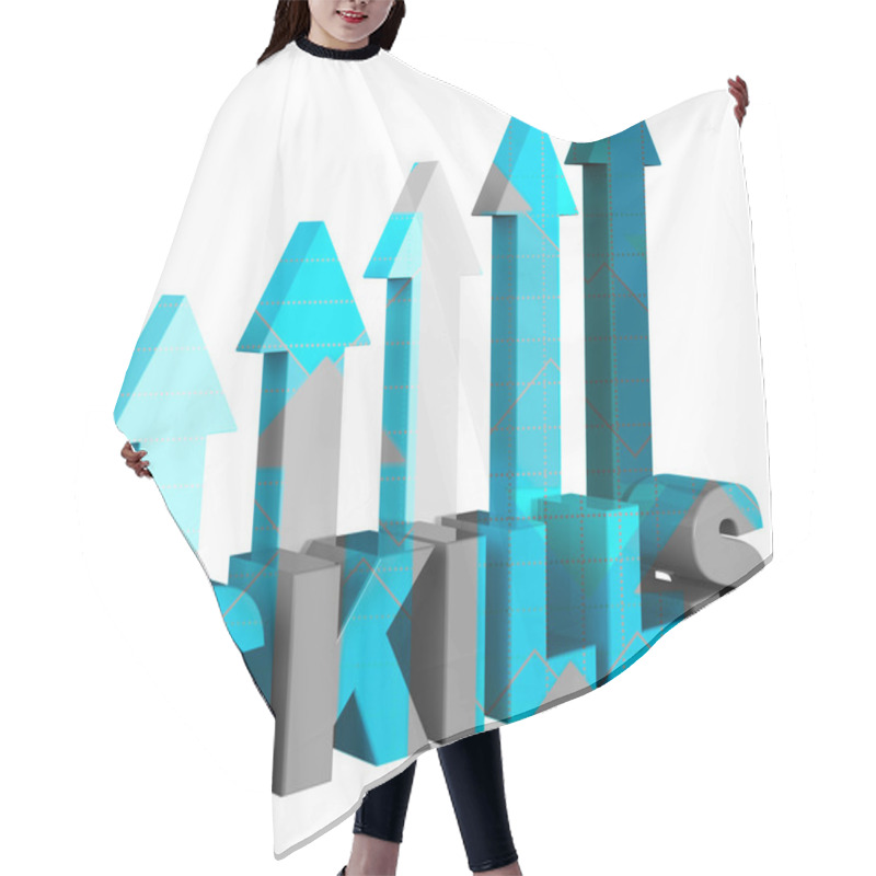 Personality  Skills Arrows Means Expertise Pointing And Abilities 3d Renderin Hair Cutting Cape