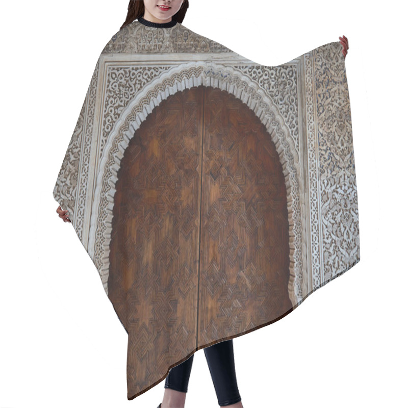 Personality  Decorative Carved Wooden Door  Hair Cutting Cape