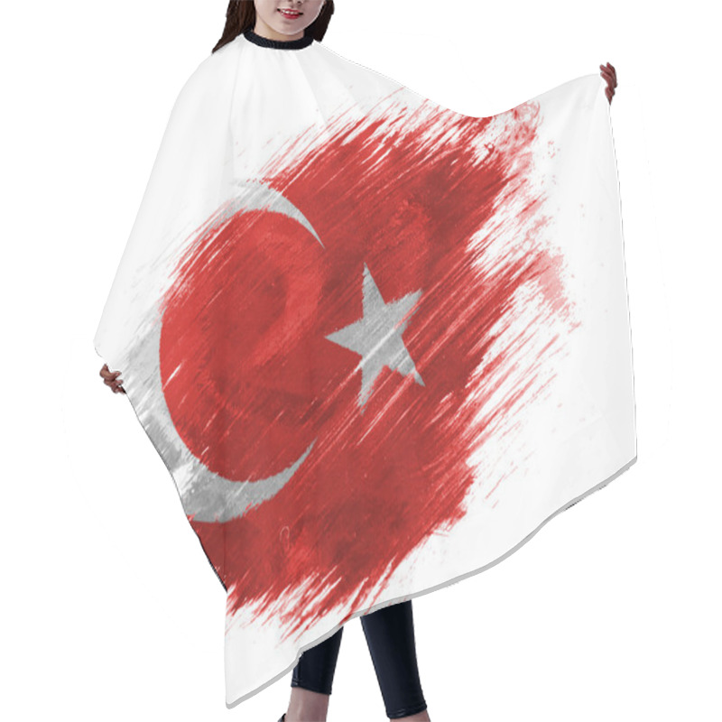 Personality  The Turkish Flag Hair Cutting Cape