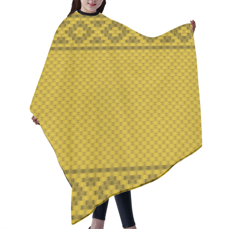 Personality  Wicker Or Rattan Pattern Hair Cutting Cape