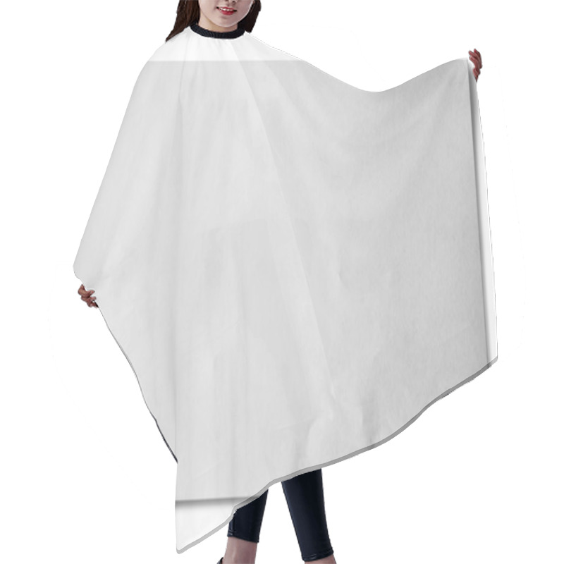 Personality  White Crumpled Paper Horizontal Hair Cutting Cape