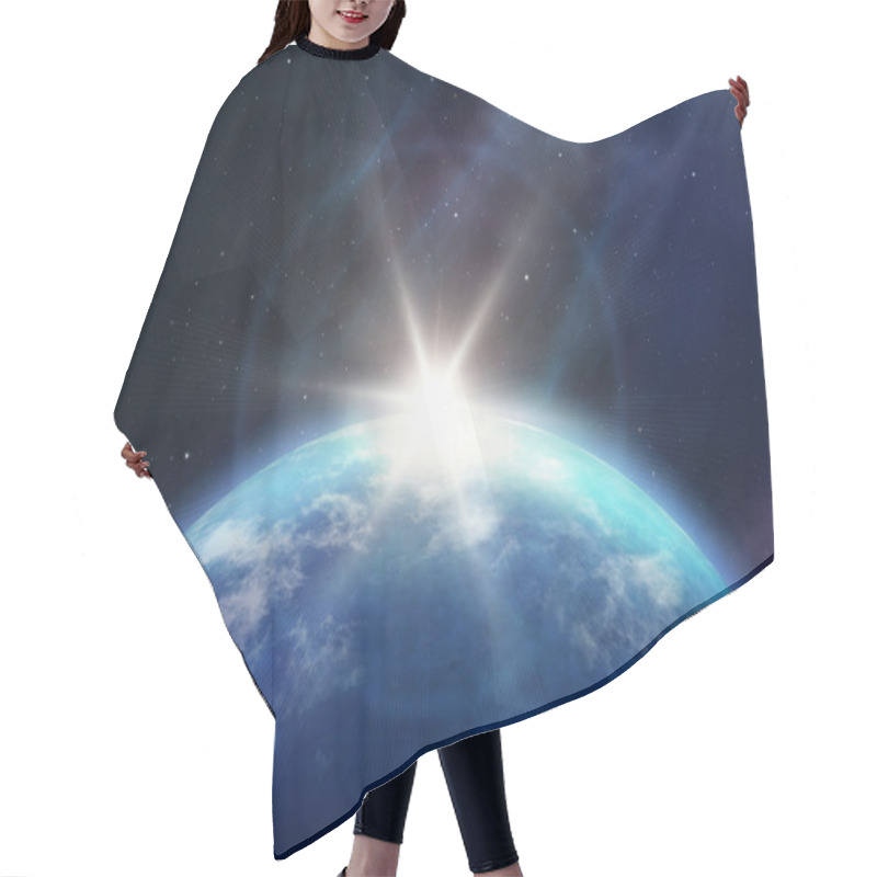 Personality  Planet Sunrise Hair Cutting Cape