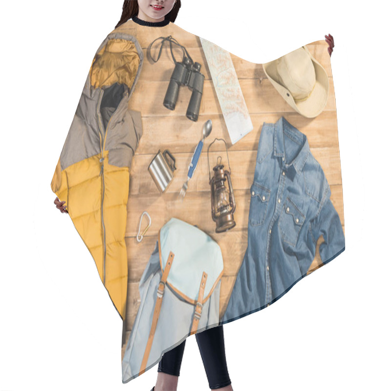 Personality  Traveler Set, Flat Lay Hair Cutting Cape