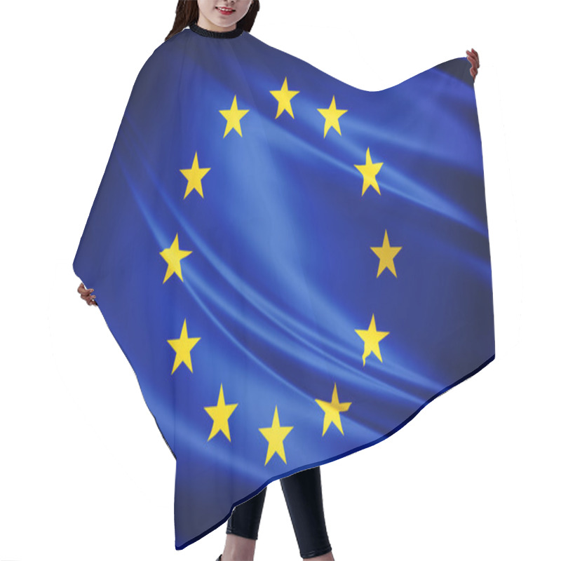 Personality  Flag Of European Union Hair Cutting Cape