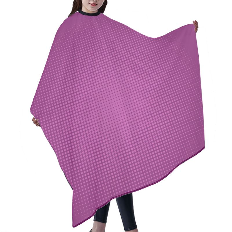 Personality  Dots On Purple Background, Pop Art Background Hair Cutting Cape