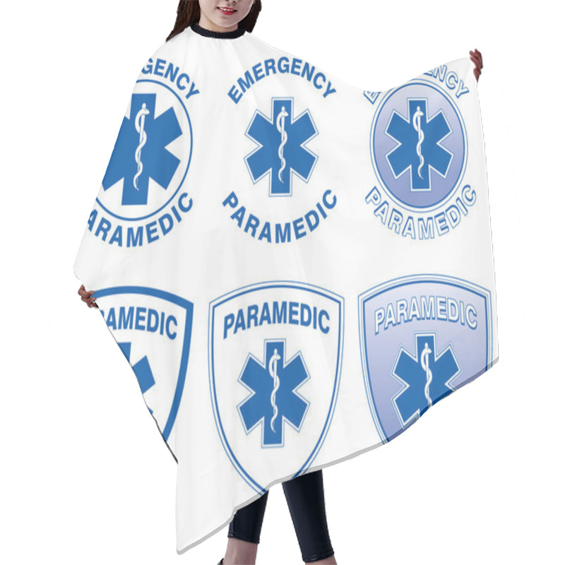 Personality  Paramedic Medical Designs Hair Cutting Cape