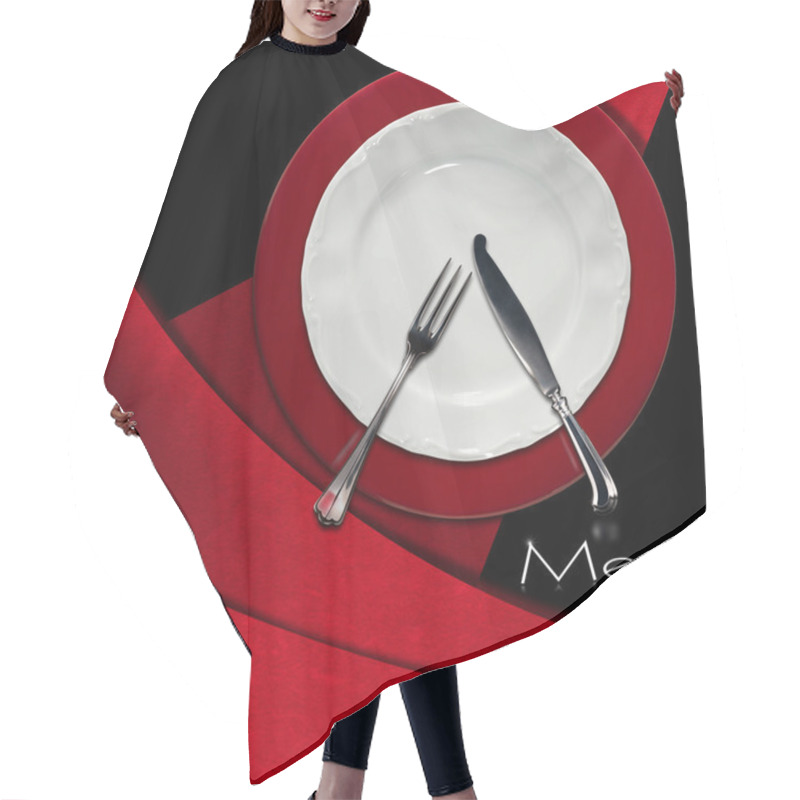 Personality  Restaurant Menu Design Hair Cutting Cape