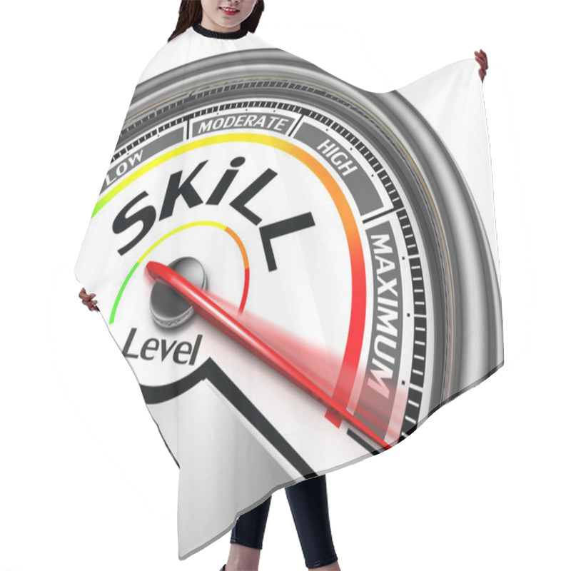 Personality  Skill Level Conceptual Meter Hair Cutting Cape