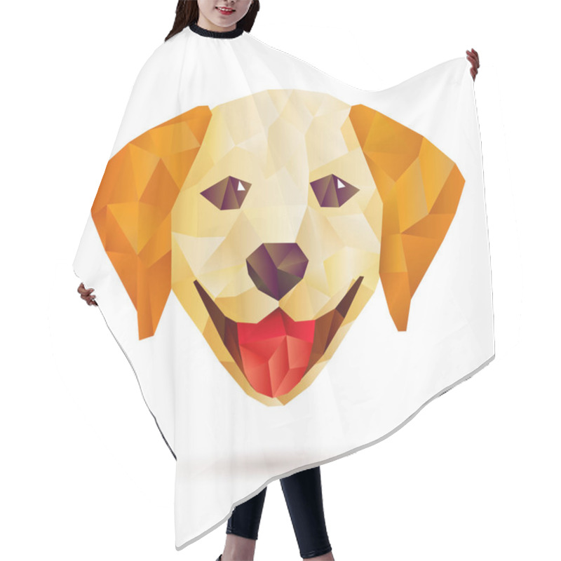 Personality  Cute Polygonal Dog Hair Cutting Cape