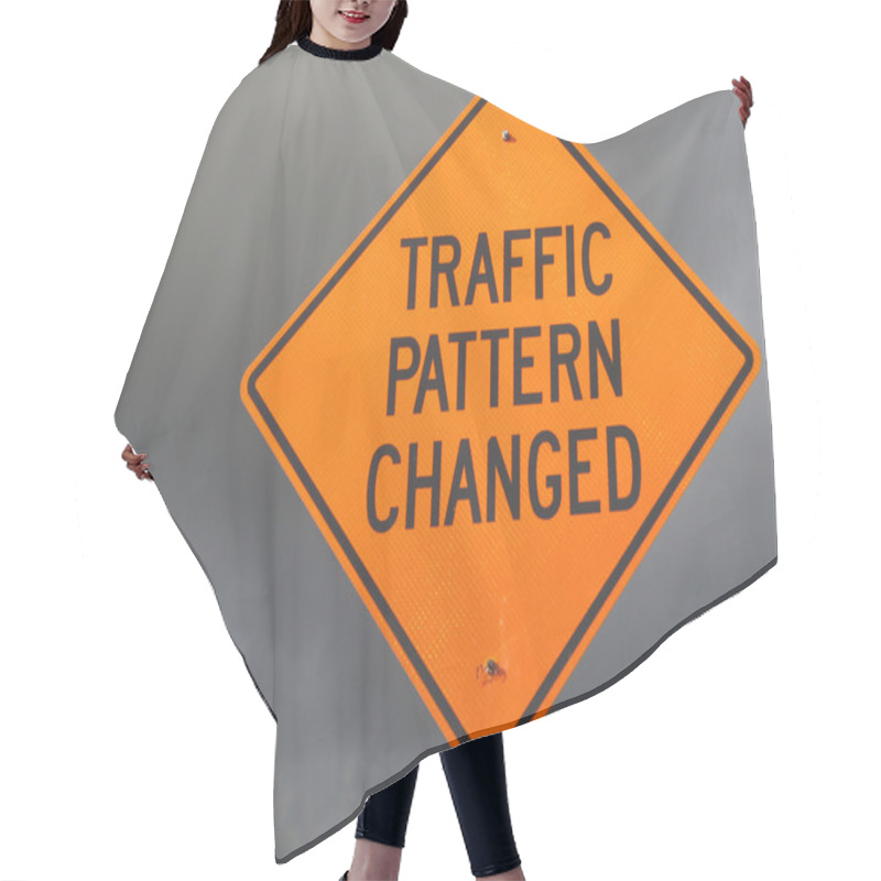 Personality  Traffic Sign Hair Cutting Cape