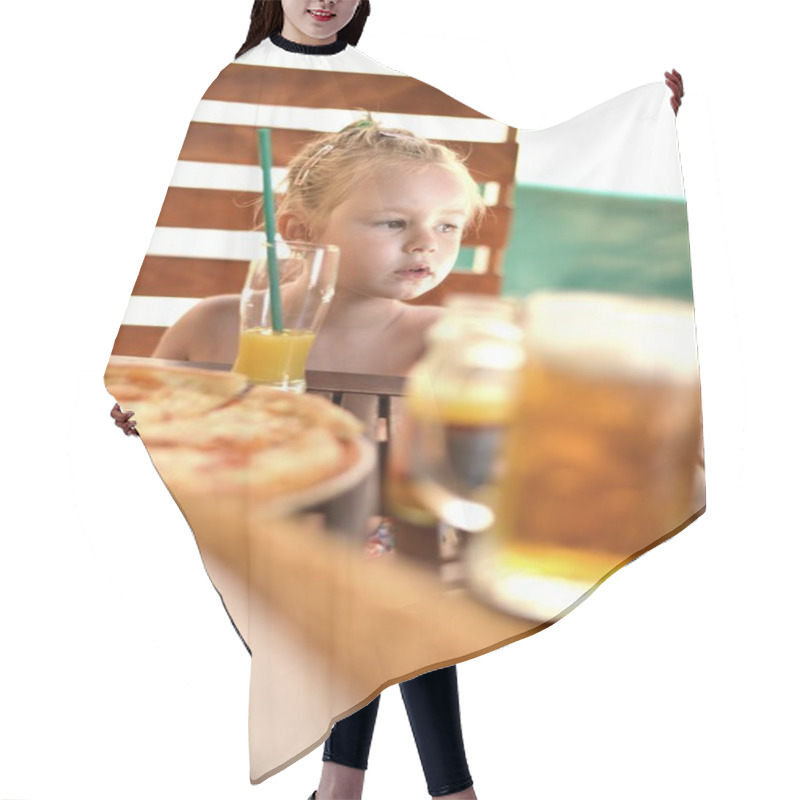 Personality  Baby Having Breakfast Hair Cutting Cape