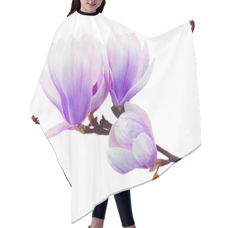 Personality  Blossoming Pink Magnolia Flowers Hair Cutting Cape