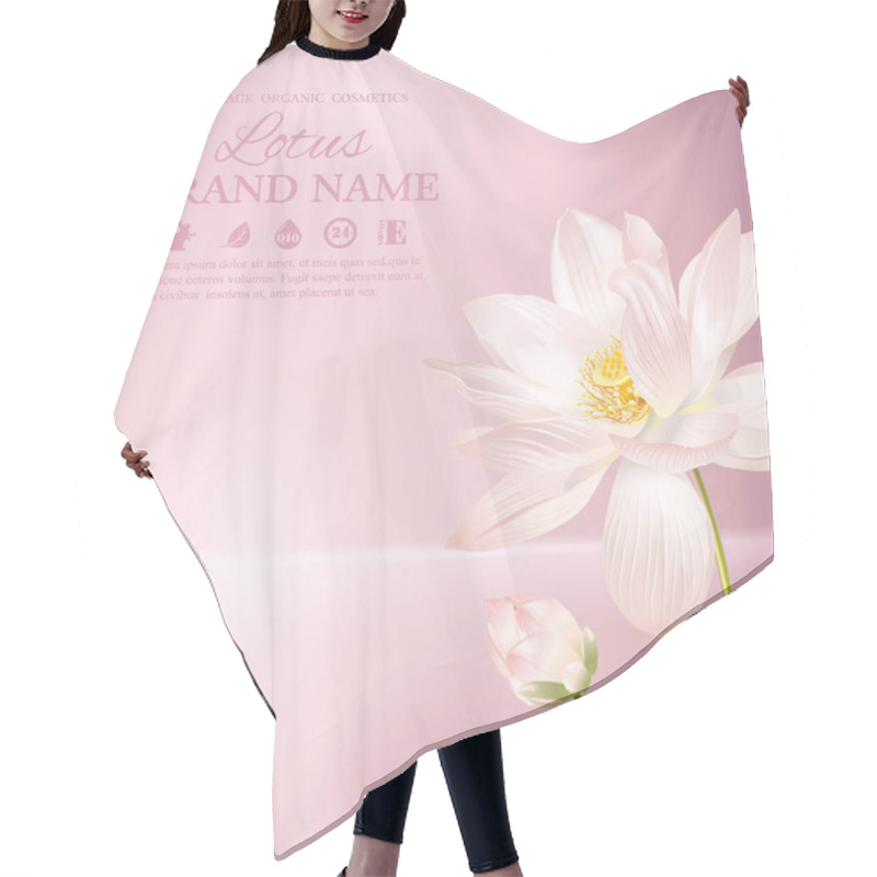 Personality  Lotus Flower Banner Hair Cutting Cape