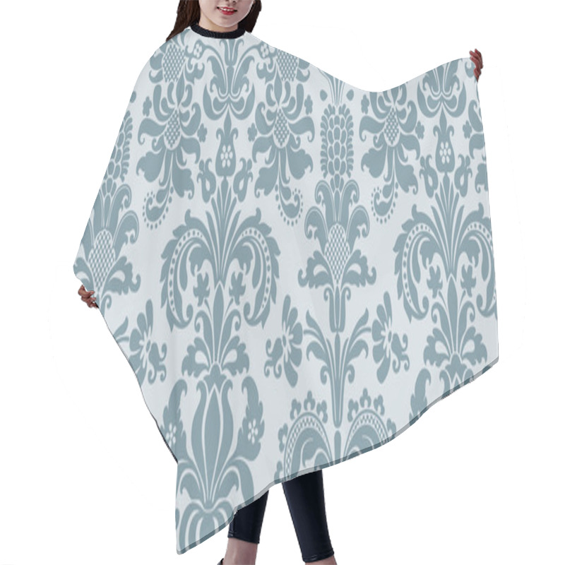 Personality  Vector Seamless Floral Damask Pattern Hair Cutting Cape