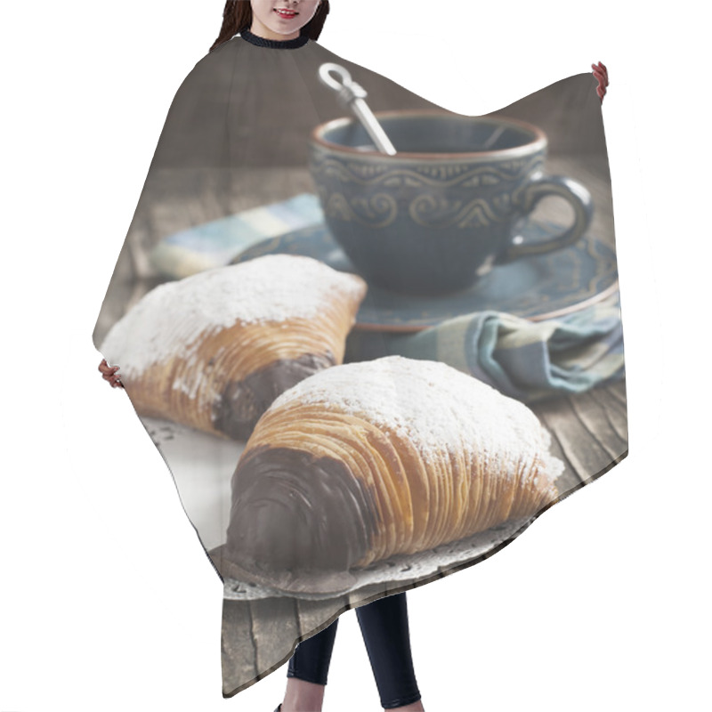 Personality  Sfogliatelle, Shell Shaped Pastry , Traditional Italian Pastry Hair Cutting Cape