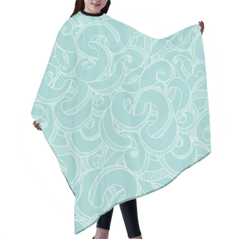 Personality  Abstract Snake Pattern. Hair Cutting Cape