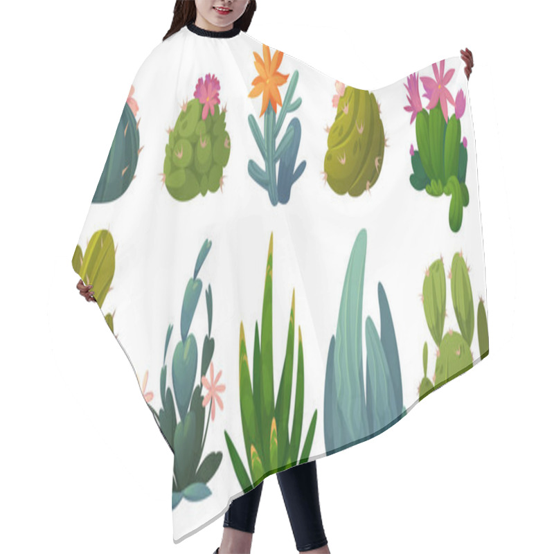 Personality  Cute Cactuses, Succulents And Desert Plants Hair Cutting Cape