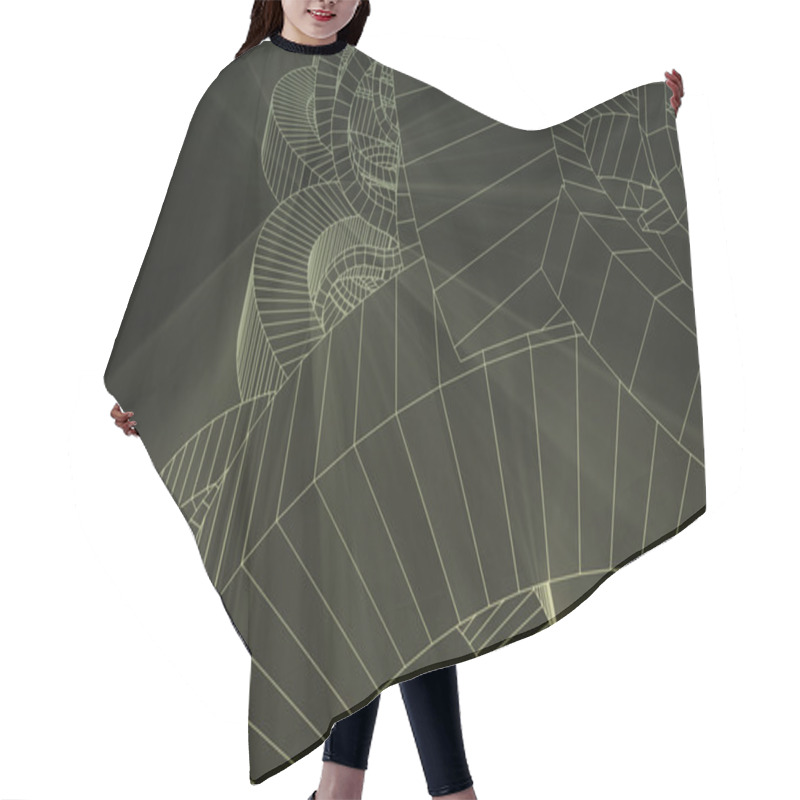 Personality  Mechanical Engineering Hair Cutting Cape