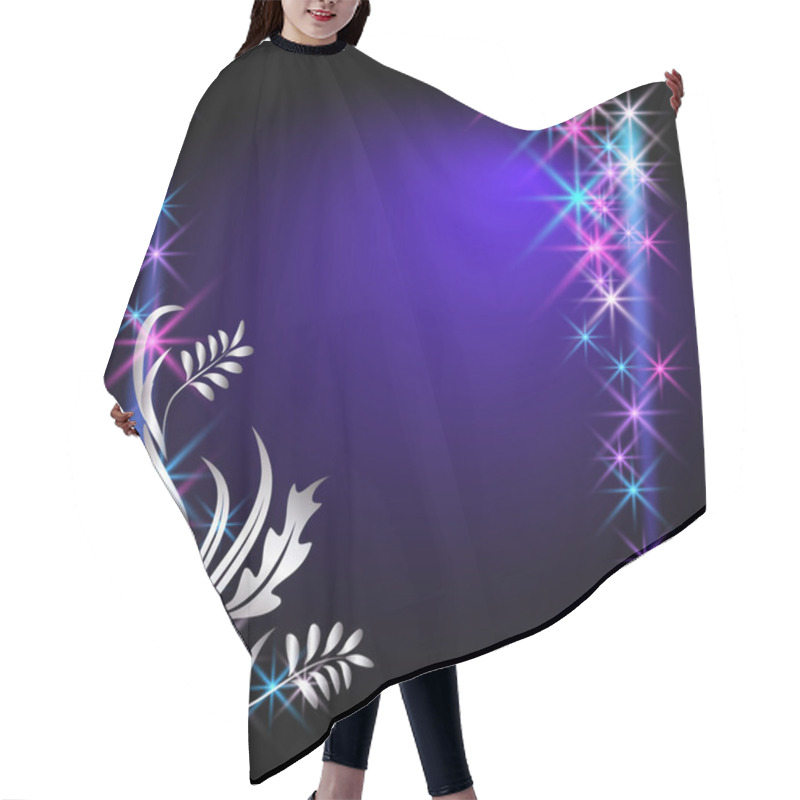 Personality  Glowing Background With Stars Hair Cutting Cape