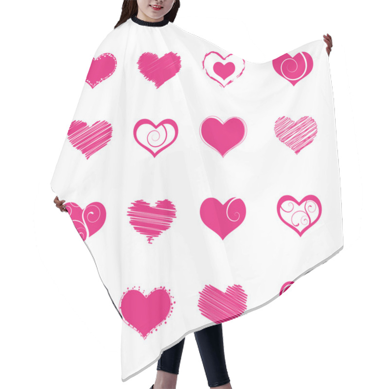 Personality  Heart Shapes Hair Cutting Cape