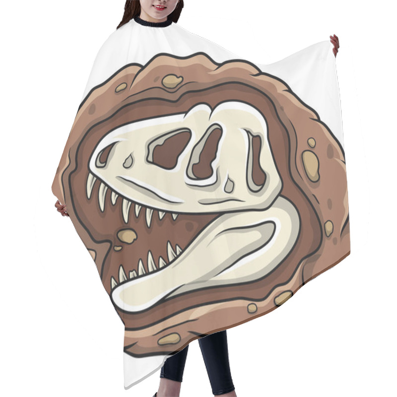 Personality  Cartoon Head Dinosaur Fossil Hair Cutting Cape