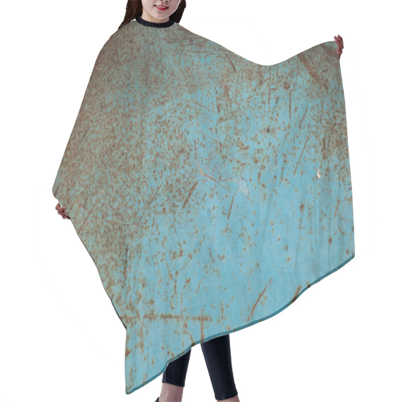 Personality  Old Blue Metal Hair Cutting Cape