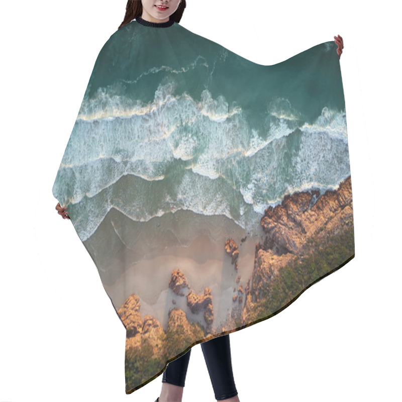 Personality  Beautiful Ocean Waves Hair Cutting Cape