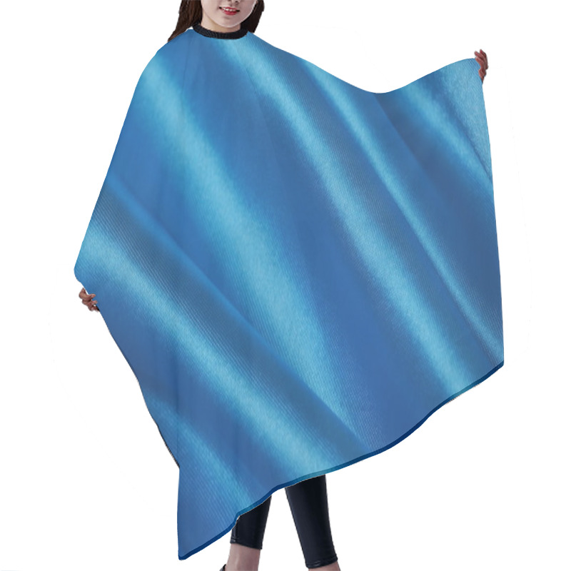 Personality  Blue Silk Cloth Of Wavy Abstract Background Hair Cutting Cape