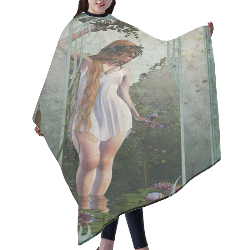 Personality  Ophelia, Worn Look, 3d CG Hair Cutting Cape