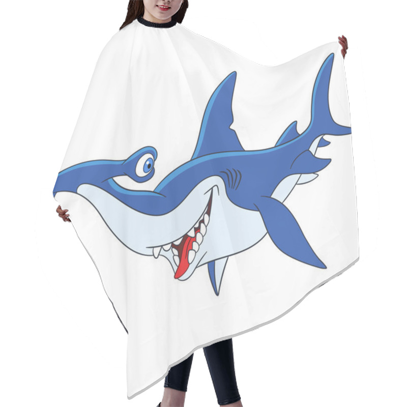 Personality  Cute Cartoon Hammerhead Shark Hair Cutting Cape