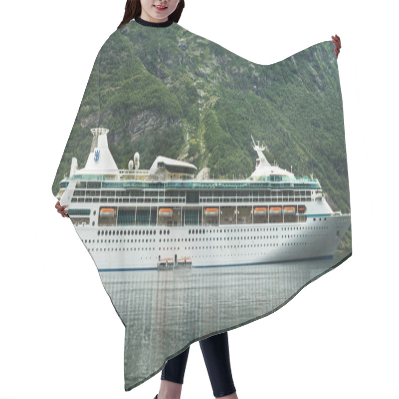 Personality  Cruise Ship In Fjords Hair Cutting Cape