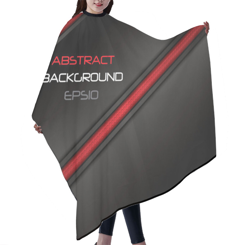 Personality  Abstract Background, Red Brochure, Vector Hair Cutting Cape