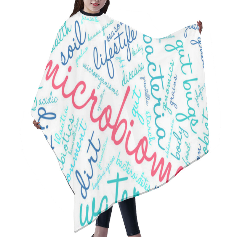 Personality  Microbiome Word Cloud Hair Cutting Cape