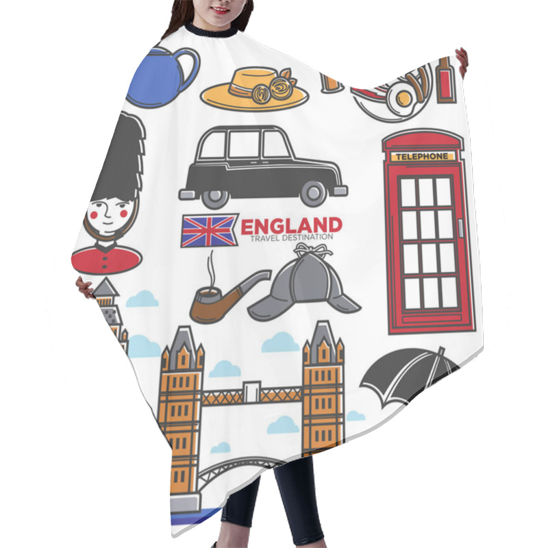 Personality  England UK Travel Destination  Hair Cutting Cape