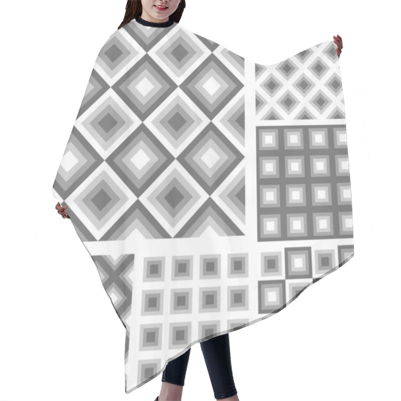 Personality  Design Seamless Geometrical Pattern Hair Cutting Cape