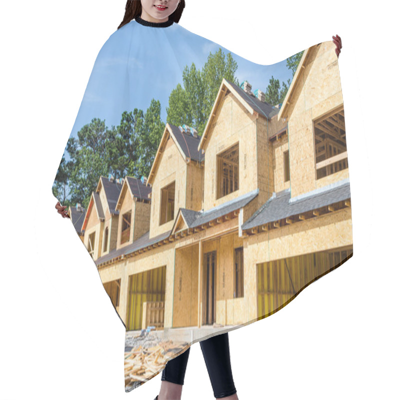 Personality  New Row House Construction Hair Cutting Cape