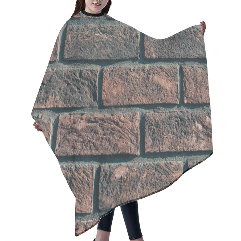 Personality  Close Up Of Dark Brown Brick Wall Hair Cutting Cape