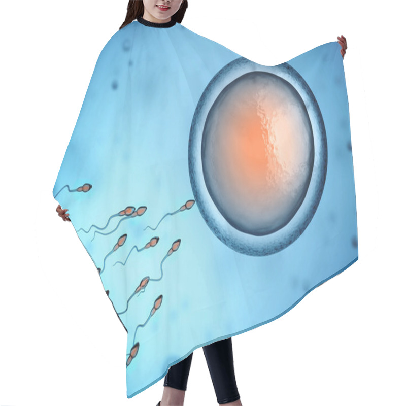 Personality  Sperm And Egg Cell Hair Cutting Cape