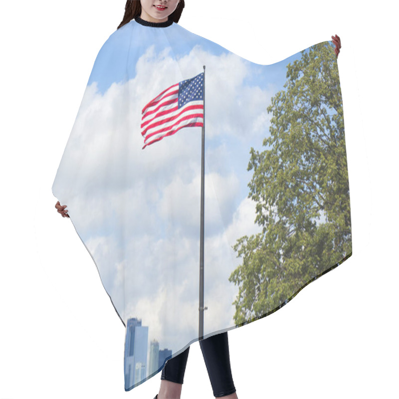 Personality  The American Flag Hair Cutting Cape