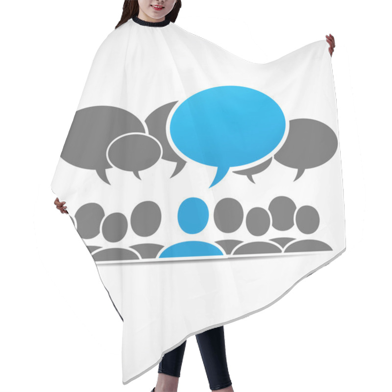 Personality  Social Media Group Hair Cutting Cape