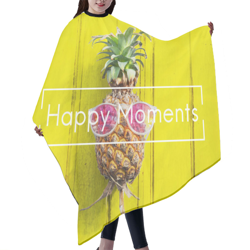 Personality  Pineapple And Summer Concept  Hair Cutting Cape