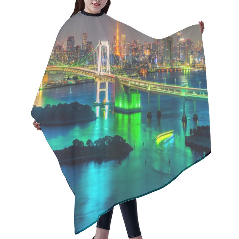 Personality  Tokyo Skyline With Tokyo Tower Hair Cutting Cape