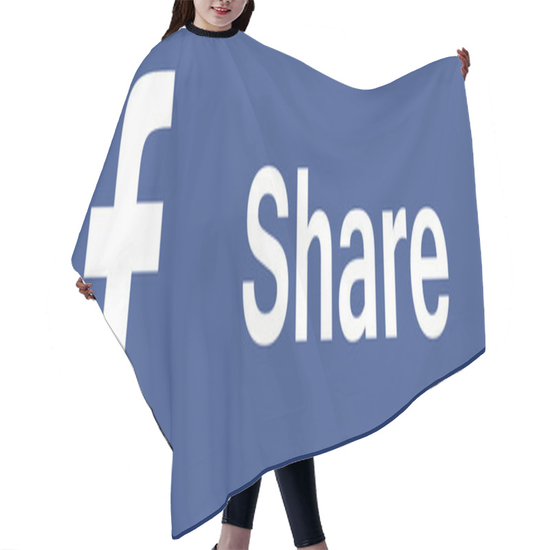 Personality  Windows 8 Sytle Facebook Share Button Hair Cutting Cape