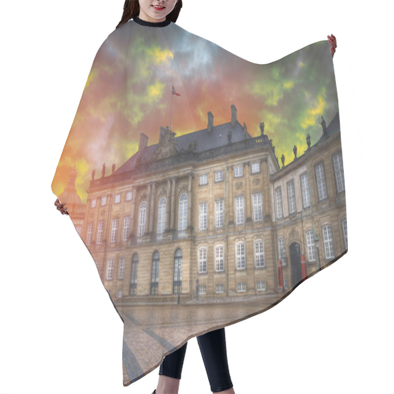 Personality   Royal Amalienborg Palace in Copenhagen hair cutting cape