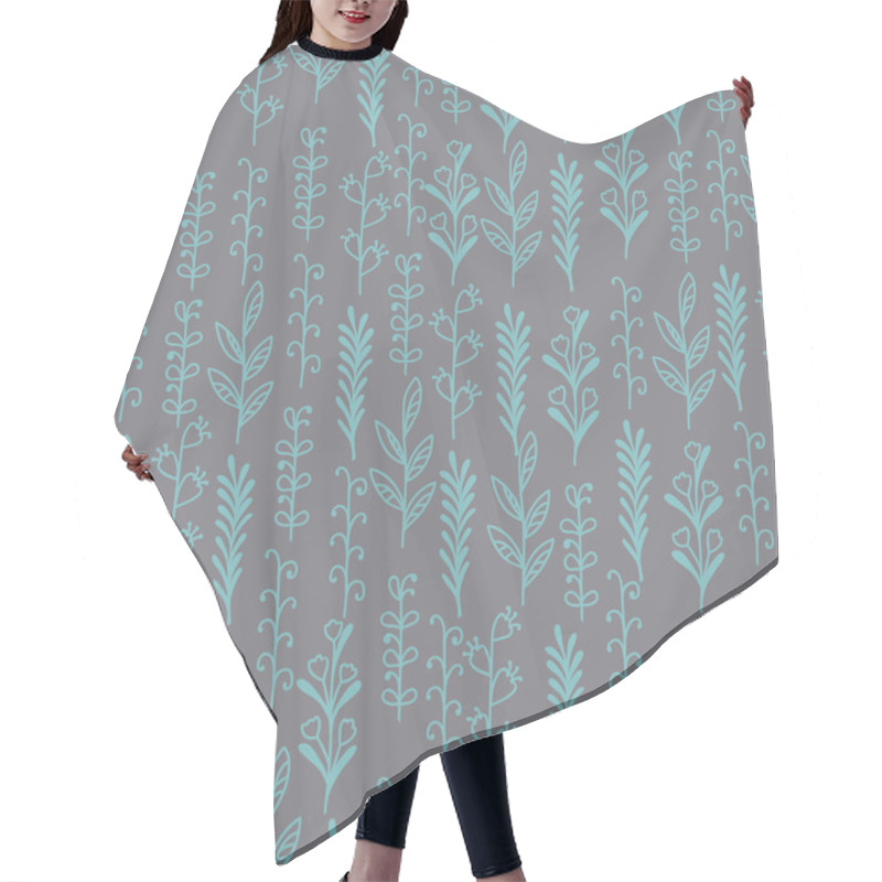 Personality  Leaves Branches Pattern Hair Cutting Cape