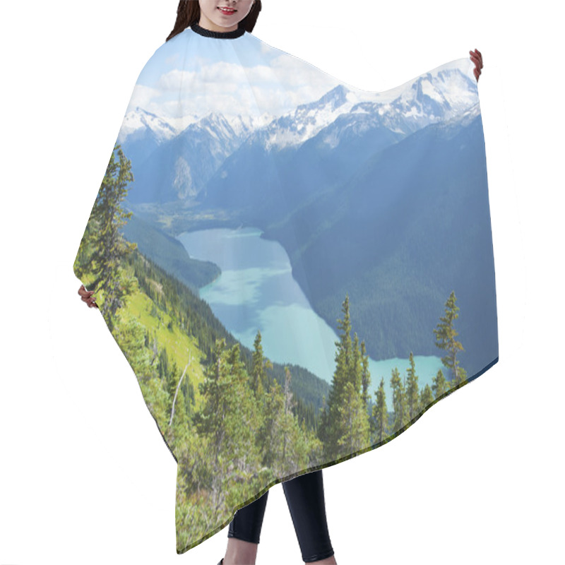 Personality  Cheakamus Lake In A Summer Hair Cutting Cape